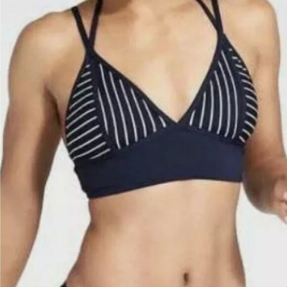 Athleta Boho Bright‎ Stripe Bralette Bikini Swim Top Small Swim Paddle Surf - Picture 1 of 7